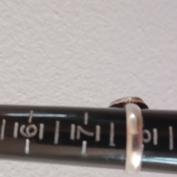 Womans Ethiopian Opal 100% Sterling Silver Large Tear Drop Ring Sz 8 - Picture 10 of 17